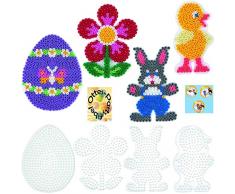 HAMA Stiftplatten-Set midi Ostern Osterei + Küken + Häschen + Blume #1