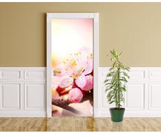 Türaufkleber - Aprikosenblüten - 90 x 200 cm - selbstklebend - Aufkleber - Türbild - Türtapete - Türposter - Türfolie - Türklebefolie - Bild für Tür