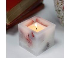 Rosenkerze mit Sojawachs