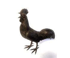 H. Packmor GmbH Bronzefigur Hahn Huhn Henne Bauernhof Gockel Skulptur