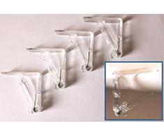 Unbekannt Tischtuchklammern Kunststoff - K&B Vertrieb- transparent verschiedene Stückzahlen verfügbar Tischklammer Tischdeckenklammer (8 Stück)