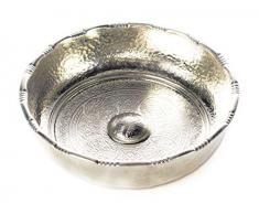 Carenesse Hamamschale - Wasserschale - Tas - Kupfer verzinnt, Dekoschale, Durchmesser 20 cm