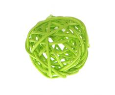 Rattan-Kugeln für Weihnachten, Geburtstag, Weihnachten, Geburtstag GN dunkelgrün