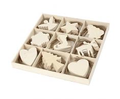 CREATIV DISCOUNT NEU Weihnachtsaufhänger, Größe 9-11 cm, 90 sort.