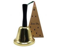 ECHI Metalltee Tischglocke, Gold überzogen Hand glocke, Loud Anruf Service Bell Warnung