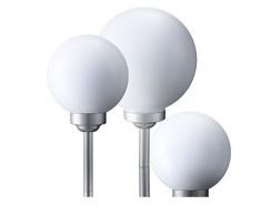 3er Set LED Solar Kugeln Steck Deko Leuchte IP44 Lampe weiß 8hrs Outdoor