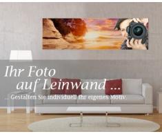 Personalisierbar mit Ihrem Wunschmotiv - Mein Foto auf Leinwand - Panorama-Format - 150x50 cm / 50x150 cm - Deine eigene individuelle Foto-Leinwand - Dein Wunschmotiv aufgespannt auf Galerie Keilrahmen - Echtholz – einzigartige