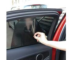 Gfyee Autofenster Sonnenschutz Kinder Mit Uv Schutz 2 StüCk, Sonnenschutz Auto Seitenscheibe, Sonnenschutzfolie Auto Selbsthaftend TöNungsfolie Schwarz, Car Sun Shade Sonnenblenden