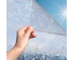 MARAPON ® Fensterfolie mit Regenbogeneffekt [45x200 cm] inkl. eBook mit Profitipps - Statische Haftung & Blickdicht - Sichtschutzfolie - Fensterfolie selbsthaftend Blickdicht - 3D Dekorfolie