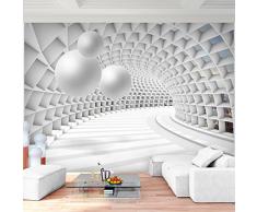 Fototapete 3D - Kugel Weiß 396 x 280 cm Vlies Wand Tapete Wohnzimmer Schlafzimmer Büro Flur Dekoration Wandbilder XXL Moderne Wanddeko - 100% MADE IN GERMANY - Runa Tapeten 9223012c