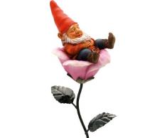 Schlafender Wichtel auf Blatt cm.14 H.