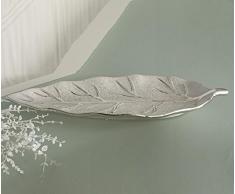 Gilde Deko Schale Bari, 40 cm, champagner-silber