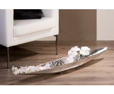 Schale Giant Aluminium poliert 80x11x13cm Dekoschale Dekoobjekt Designschale