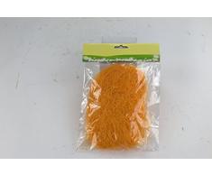 Deko Gras hell orange - 4 Stück
