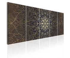 murando - Bilder Mandala 200x80 cm - Vlies Leinwandbild - 5 Teilig - Kunstdruck - modern - Wandbilder XXL - Wanddekoration - Design - Wand Bild - Abstrakt Kunst f-A-0491-b-n