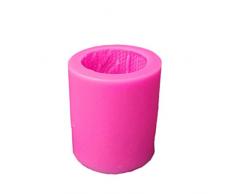 fervory 3D Silikon-Kerze-Form-Handgemachte Seifen-Form-DIY Kerzenherstellung Zubehör Wolle Zylinder-Silikon-Form Stricken, Für Fondant, Fimoton, Seife