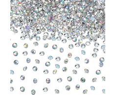 Transparente Hochzeits-Streudekoration, 10.000 Acryl-Kristalle, Diamanten, Strass für Hochzeit, Brautparty, Vasen, Perlen, acryl, Crystal AB, 0,30 cm