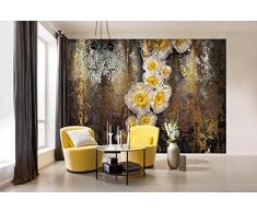 Komar 8–963 368 x 254 cm SERAFINA Blumen Tapete Wandbild – Gelb (8 Stück)