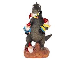 Birendy Figur, Dinosaurier, Zwerg, Gartenzwerg Gartenwichtel Deko Zwerg Wichtel (NF36728-30 cm)