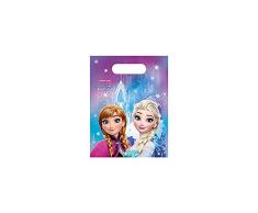 Procos 86918 Partytüten, Disney Frozen Mitgebsel-Anna/Elsa (6-er Pack)