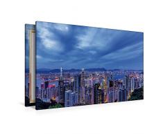 Premium Textil-Leinwand 120 x 80 cm Quer-Format Hong Kong - China | Wandbild, HD-Bild auf Keilrahmen, Fertigbild auf hochwertigem Vlies, Leinwanddruck von Thomas Klinder