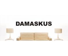 Wandtattoo w1175 mehrfarbige Wandschrift mit Sehenswürdigkeiten - Stadt Damaskus 96x11