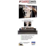 Wandbild - Star Wars, Darth Vader, 97 x 62 cm, Holzdruck - XXL Format - Kunstdruck, ref.26292