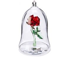 Swarovski Verzauberte Rose Figur, Kristall, Mehrfarbig, 9 x 6.2 x 6.2 cm