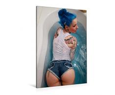 Premium Textil-Leinwand 80 x 120 cm Hoch-Format Blaues Wasser | Wandbild, HD-Bild auf Keilrahmen, Fertigbild auf hochwertigem Vlies, Leinwanddruck von Andy Bull