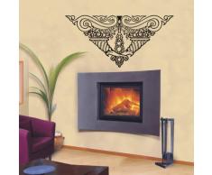 WANDTATTOO / Wandsticker schwarz w256 Ornament, Ranken 40x19 cm