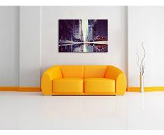 New York Times Square Format: 100x70 cm auf Leinwand, XXL riesige Bilder fertig gerahmt mit Keilrahmen, Kunstdruck auf Wandbild mit Rahmen, günstiger als Gemälde oder Ölbild, kein Poster oder Plakat