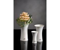 Porzellanvase Tulip weiß konkav 11,5 cm hoch Ø 7 cm von Sandra Rich