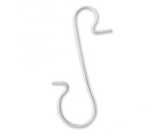 Schnellaufhänger silber für Weihnachtskugeln Christbaumkugeln Weihnachtsschmuck Aufhänger, Weihnachtsaufhänger, Kugelaufhänger 50 Stück/Pack