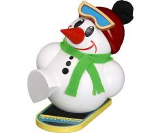 Räuchermann Cool Man mit Snowboard weiß
