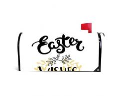 happygoluck1y Oster-Grußkarte Happy Ostern Wishes Ostern Briefkasten Abdeckung Magnetisch Osterbriefkasten Wrap,Ostern Garten Dekoration Ostergeschenk Idee