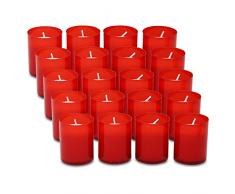 5er Pack Grablichter Brenner Nr. 2 mit roter Hülle für Glasgrablampen (5 x 4 Stück), Grablicht, Grabkerze, Grableuchte, Grablaterne, Grabschmuck, Trauerlicht, Gedenkkerze