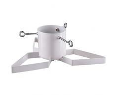 WeRChristmas Weihnachtsbaumständer aus Metall, weiß, 50 cm