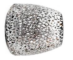 Casablanca - Windlicht/Kerzenständer - Purley - Metall - Farbe: antik-Silber - Ø 14 cm