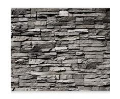 murando Fototapete selbstklebend Steinwand 441x315 cm Tapete Wandtapete Klebefolie Dekorfolie Tapetenfolie Wand Dekoration Wandaufkleber Wohnzimmer Steintapete Steine Mauer Steinoptik 3D f-B-0020-a-a