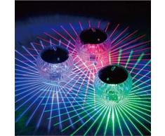 Uonlytech Solar Schwimmendes Licht, Farbwechsel Magic Ball Solar Pool Licht, Solar Teich Licht für Schwimmbad Teich (Buntes Licht)