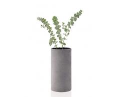 Blomus Coluna Vase, Beton, hellgrau, H 24 cm, Ø 12 cm