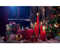 LDYLZH Puzzle Puzzle 1000 Teile Holzfigur Weihnachtsbaumkerze 70cmx50cm 3D Erwachsene Kinder Lernspielzeug