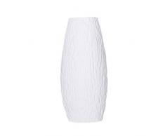 Tonpot Keramikvase Chic Home Decor Elegant Exquisite Weiß Schnitzerei Muster Vase Kugel Pflanze Blume Garten Hochzeit Büro Decor, Keramik, Style 2, 20 * 9cm