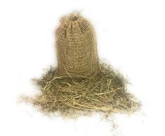 Ostergras Deko-Gras Natur Bio Spreewald-Heu (150g) Jute Beutel Netzsäckchen