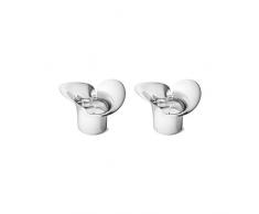 Georg Jensen Botanica Teelichterset, Mundgeblasenes Glas, Silber, Einheitsgröße