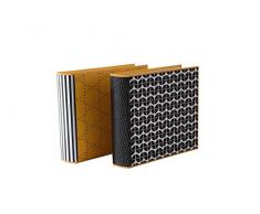 Goldbuch Einsteckalbum, Off-line, 22,5 x 22,5 cm, Für 200 Fotos im Format 10 x 15 cm, Kunstdruck, Schwarz/Weiß/Gelb, 17720