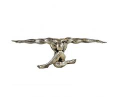 Hochwertige Skulptur Cliffhanger 61 x 20 cm bronzefinish