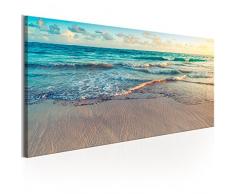 murando - Bilder Strand Meer 225x90 cm Vlies Leinwandbild 5 TLG Kunstdruck modern Wandbilder XXL Wanddekoration Design Wand Bild - Landschaft c-B-0358-b-m