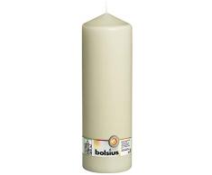Bolsius Stumpenkerze, für Innen- und Außenbereich, 300x ⌀98 mm, elfenbein