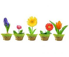 Fenstersticker Frühlingsblumen B x H: 50cm x 18cm von Klebefieber®